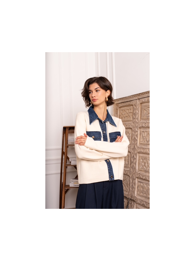 JOE Gilet écru