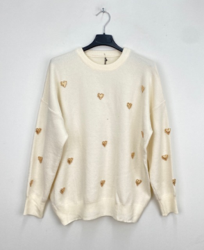 EX VOTO Pull écru