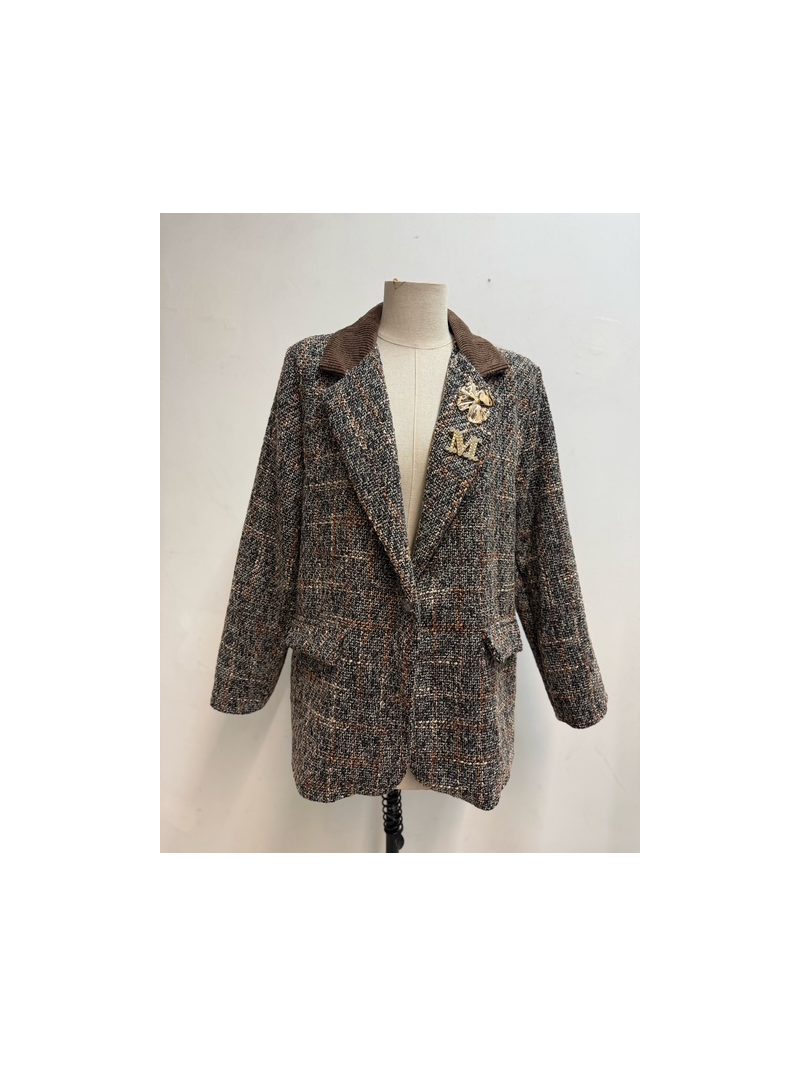 JUDE Blazer noir chocolat JUDE Blazer noir chocolat