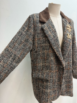 JUDE Blazer noir chocolat JUDE Blazer noir chocolat