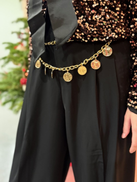 MÉDAILLE ceinture chaîne doré