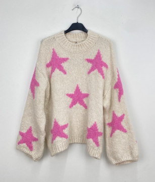 ETOILE Pull beige rose