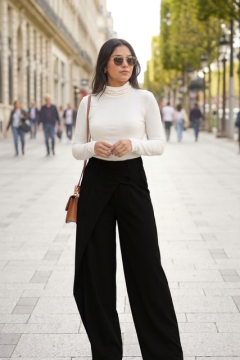 ASYMETRIQUE Pantalon noir