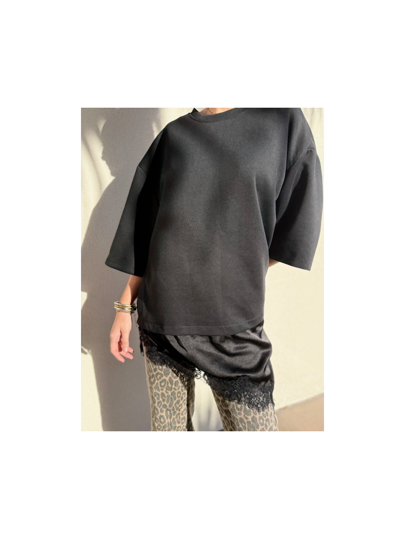 DENTELLE Sweat-shirt noir