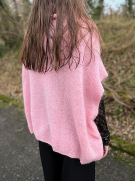 Pull Ginette oversize col roulé sans manches | Fabrication Italie Pull Ginette oversize col roulé sans manches | Fabrication Italie