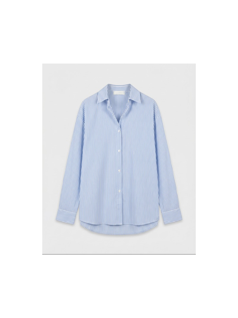 Chemise rayée bleu ciel cœur dos – Coupe oversize tendance | Sud Access