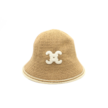 Chapeau bob beige tressé – style estival femme | Sud Access