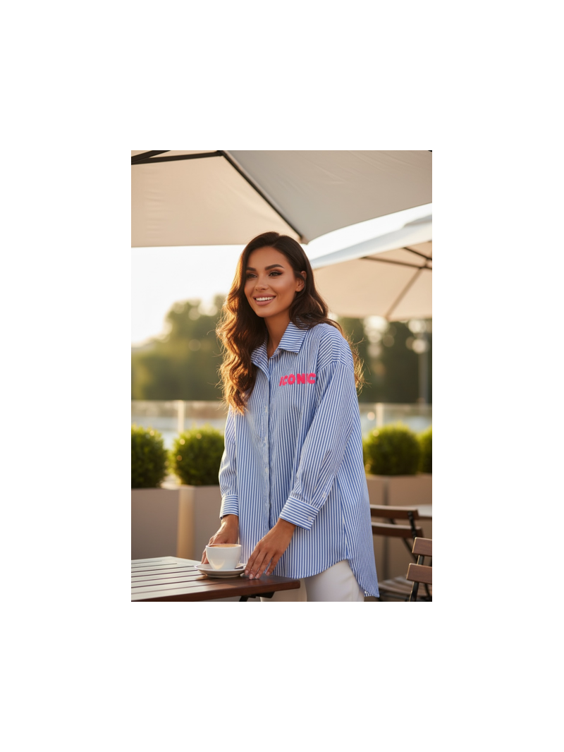 Chemise oversize rayée Iconic femme – coupe fluide TU 36-42 | Sud Access Chemise oversize rayée Iconic femme – coupe fluide TU 36-42 | Sud Access