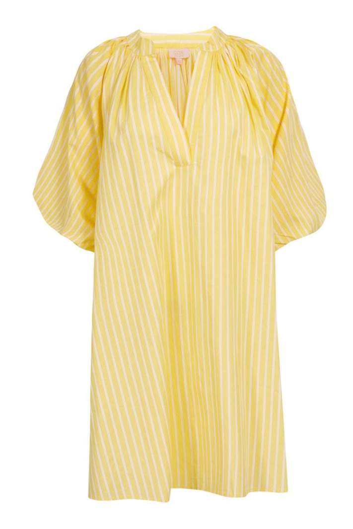 Robe courte CRUSH rayée jaune | Sud Access Montélimar