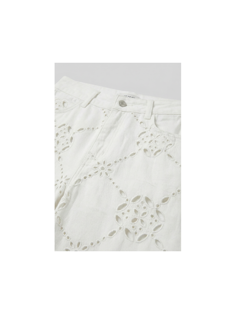 BRODERIE Pantalon blanc