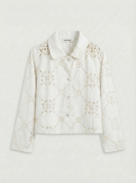 BRODERIE Veste blanche