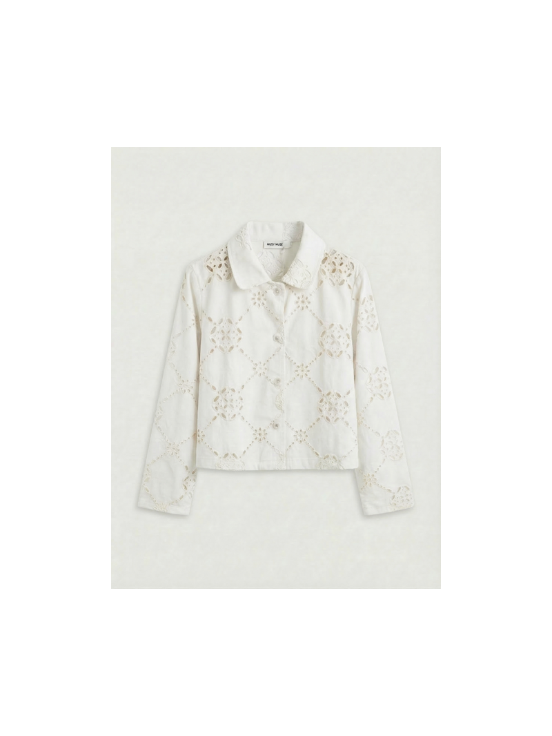 BRODERIE Veste blanche