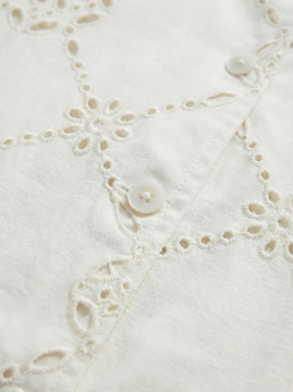 BRODERIE Veste blanche