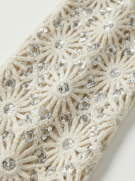 Pantalon crochet femme beige sequins – Pantalon ST TROPEZ bohème chic été | Sud Access Pantalon crochet femme beige sequins – Pantalon ST TROPEZ bohème chic été | Sud Access