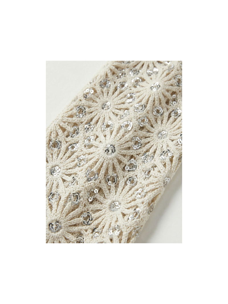 Pantalon crochet femme beige sequins – Pantalon ST TROPEZ bohème chic été | Sud Access Pantalon crochet femme beige sequins – Pantalon ST TROPEZ bohème chic été | Sud Access