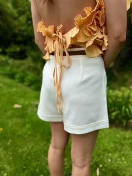 Short Gaspard blanc fluide | Confort & style