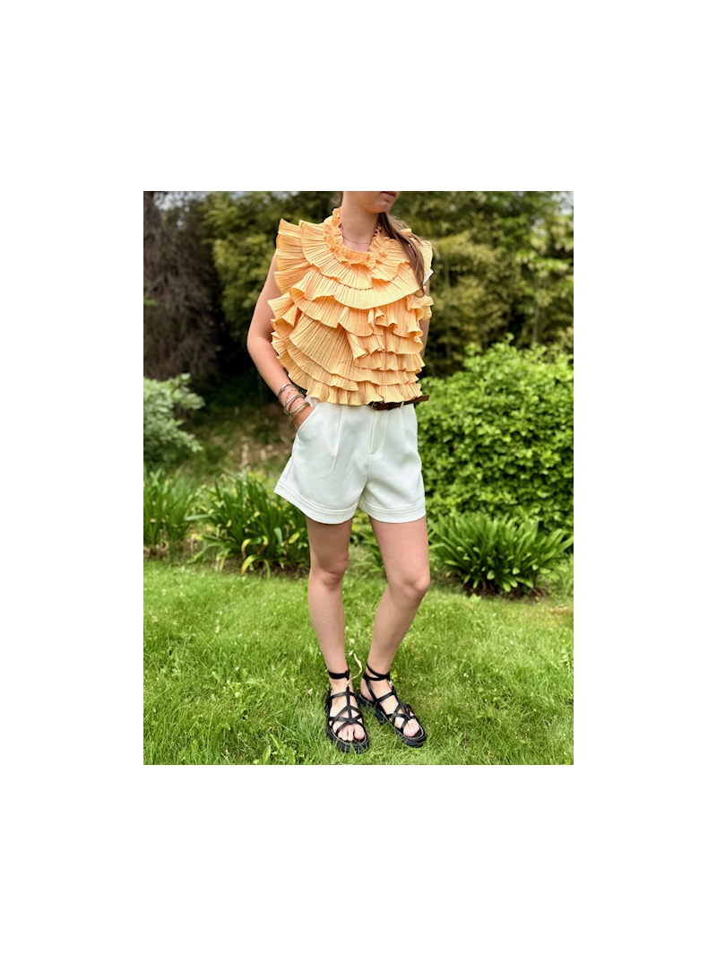 Short Gaspard blanc fluide | Confort & style