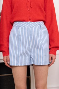 RAPH Short rayé ciel