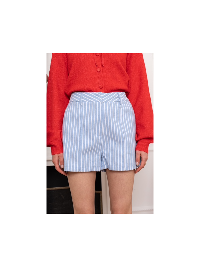 RAPH Short rayé ciel