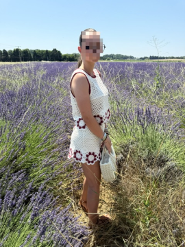 Ensemble Jade Crochet Écru et Bordeaux Femme | Sud Access Montélimar