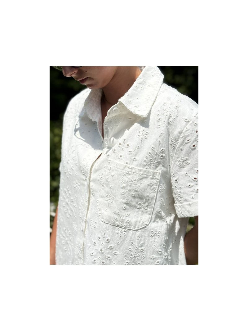 Robe Malte en broderie anglaise doublée femme | Sud Access Robe Malte en broderie anglaise doublée femme | Sud Access