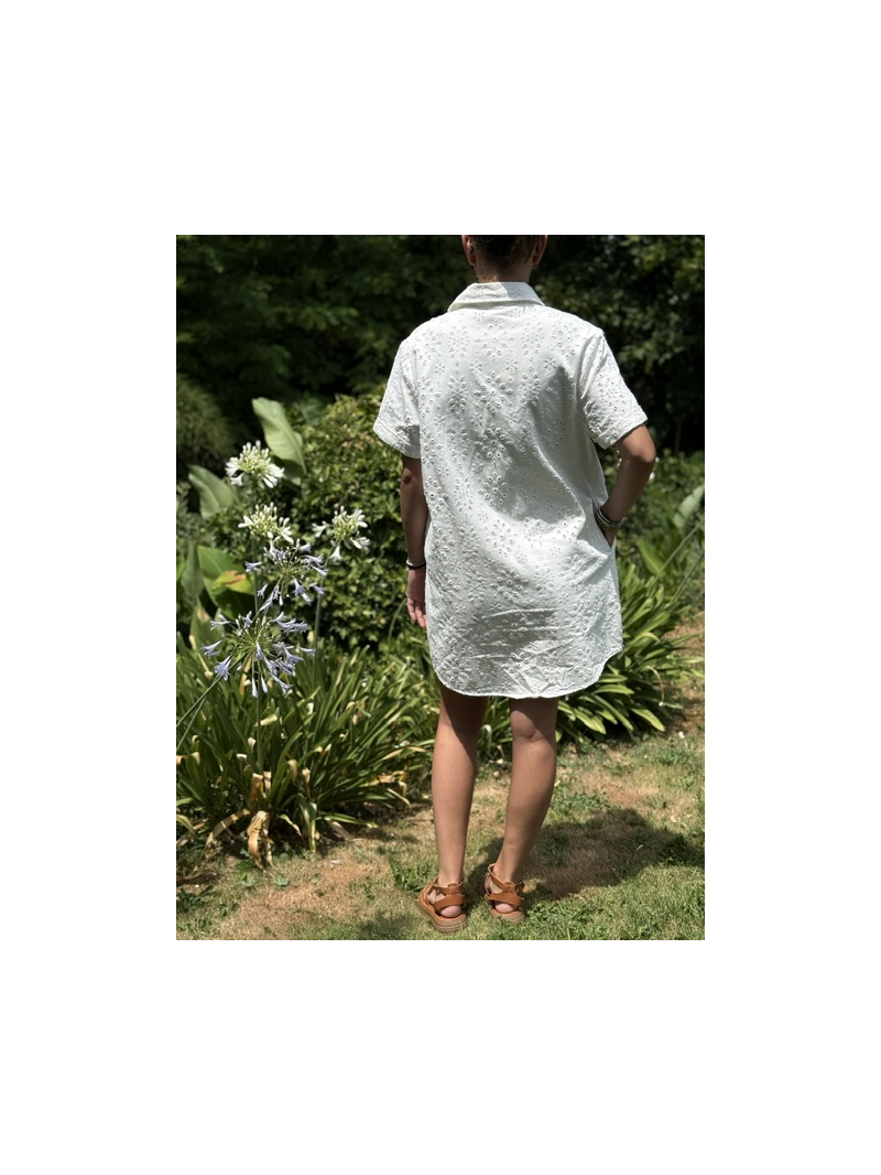 Robe Malte en broderie anglaise doublée femme | Sud Access Robe Malte en broderie anglaise doublée femme | Sud Access