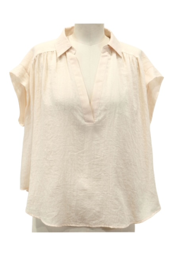 Blouse voile de coton ivoire fluide et légère | Sud Access
