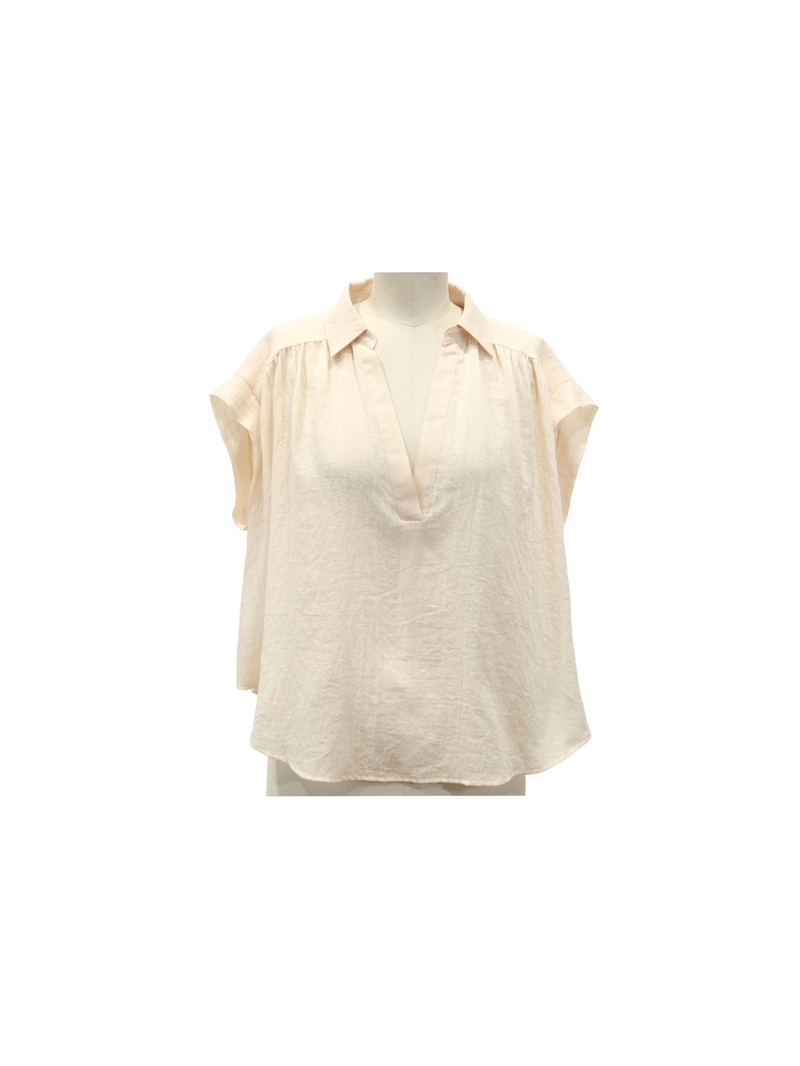 Blouse voile de coton ivoire fluide et légère | Sud Access Blouse voile de coton ivoire fluide et légère | Sud Access