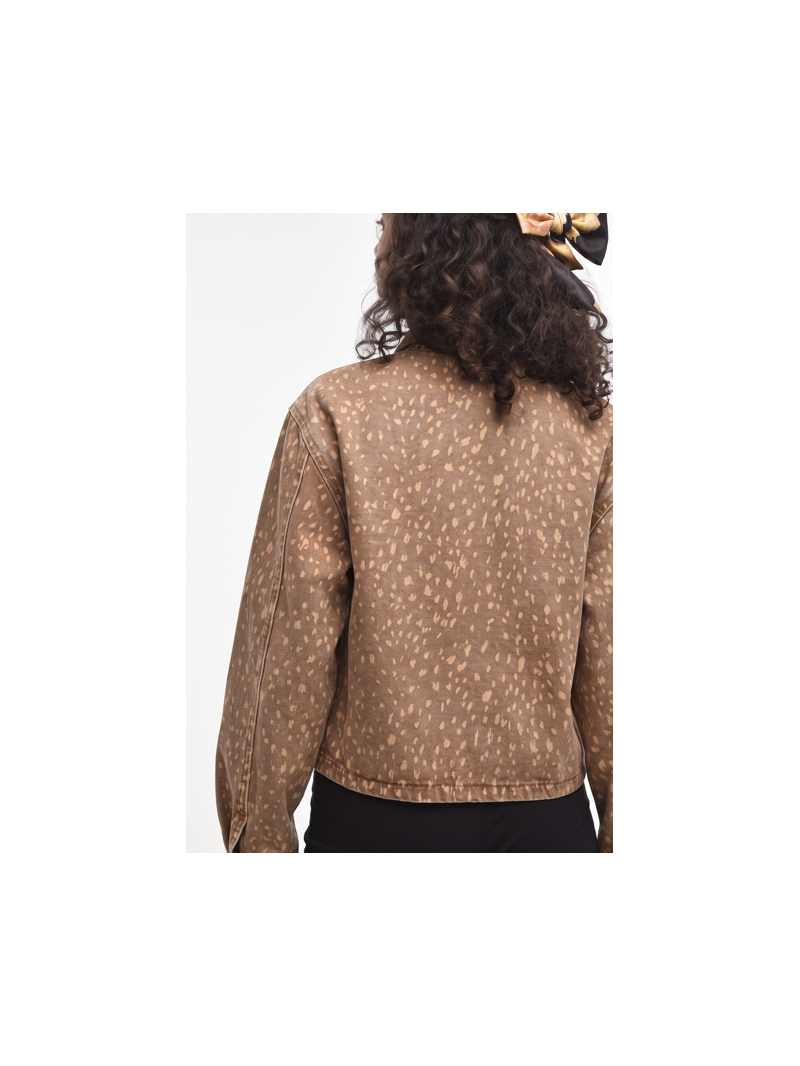 Veste Bambi femme camel imprimée – Sud Access
