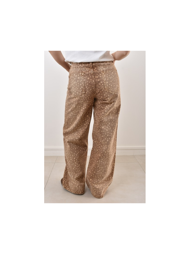 Jean Bambi femme beige motif faon – Sud Access