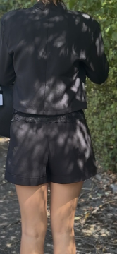 Short Gaspard noir à pinces | Élégant & moderne Short Gaspard noir à pinces | Élégant & moderne