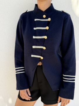 Veste Gilet Louisa Femme Style Officier Marine | Sud Access Veste Gilet Louisa Femme Style Officier Marine | Sud Access