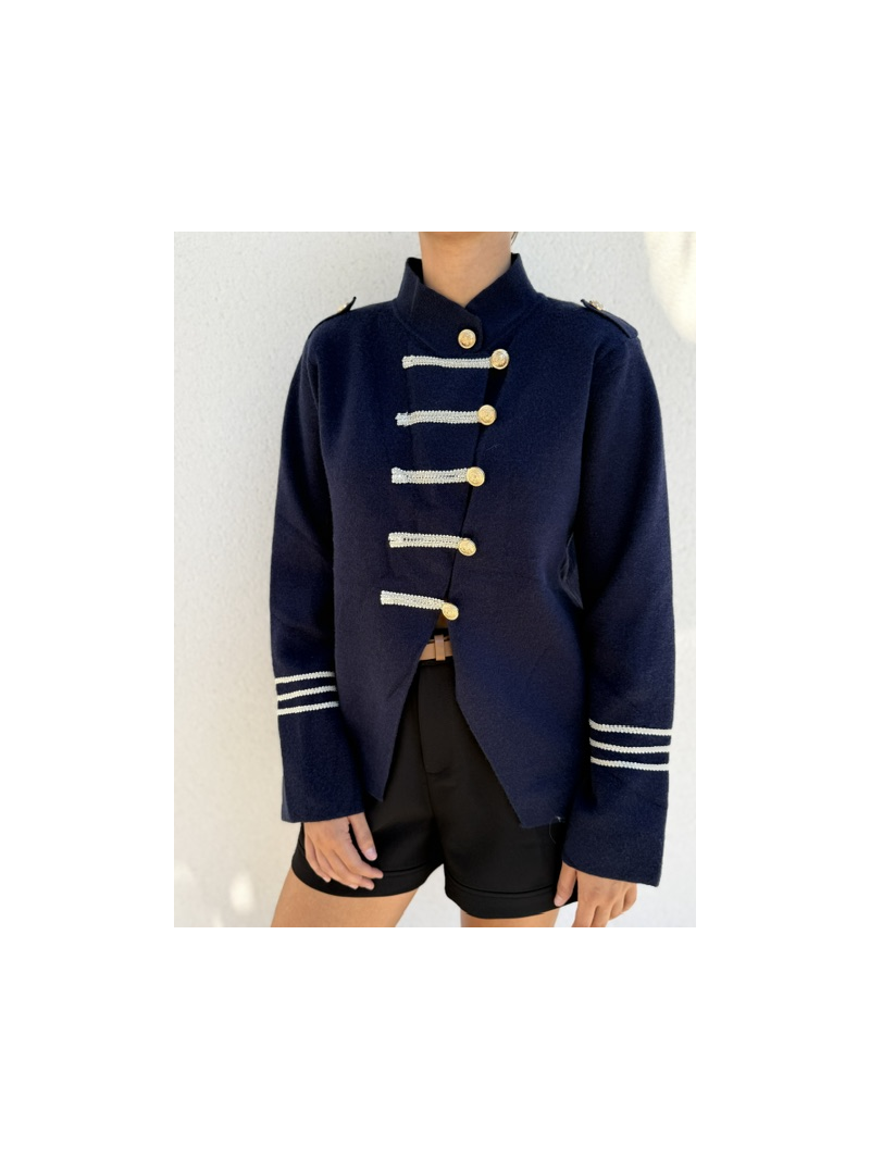 Veste Gilet Louisa Femme Style Officier Marine | Sud Access Veste Gilet Louisa Femme Style Officier Marine | Sud Access