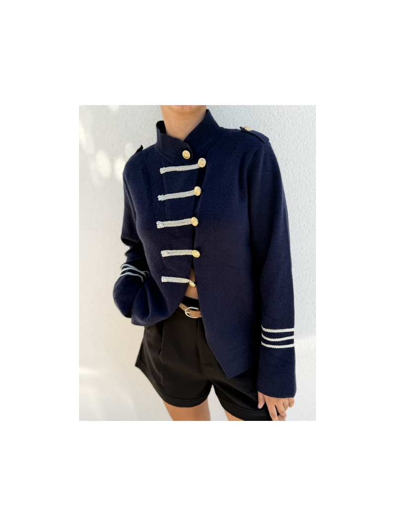 Veste Gilet Louisa Femme Style Officier Marine | Sud Access Veste Gilet Louisa Femme Style Officier Marine | Sud Access