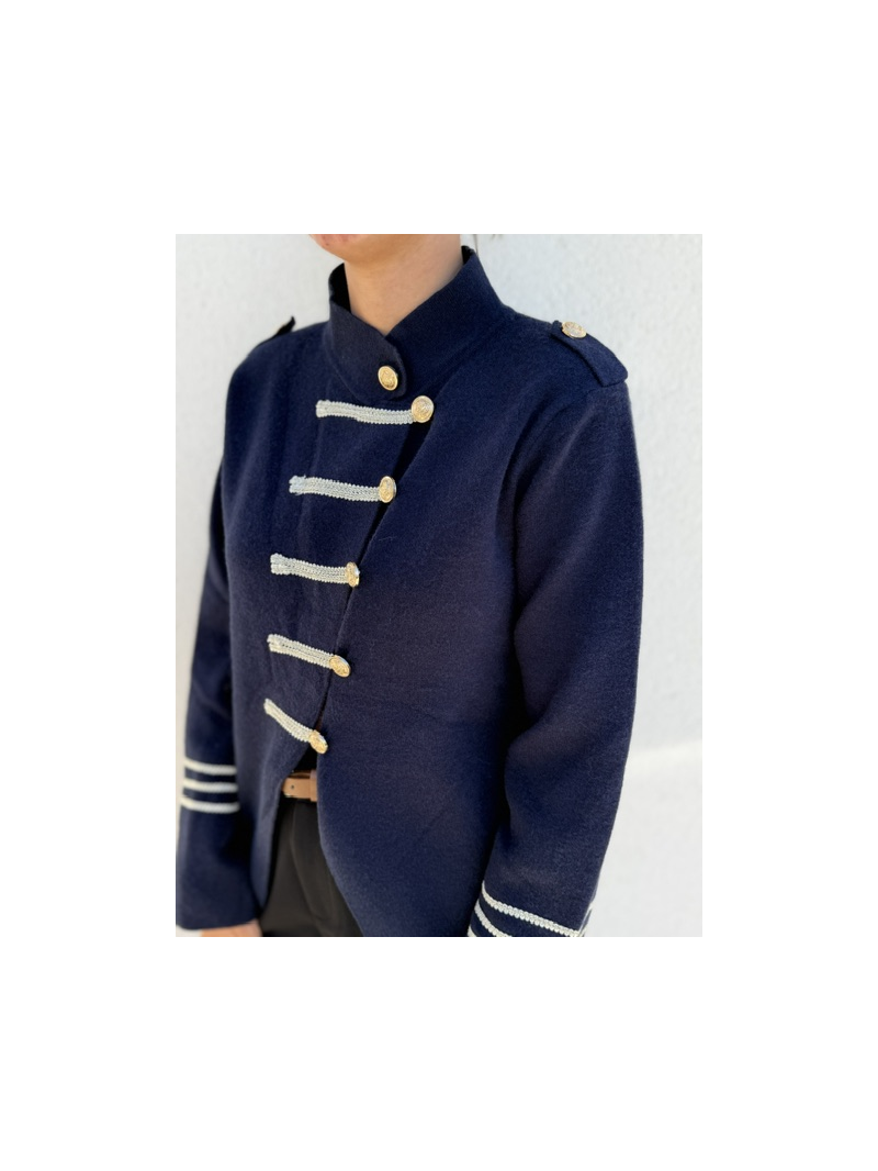 Veste Gilet Louisa Femme Style Officier Marine | Sud Access Veste Gilet Louisa Femme Style Officier Marine | Sud Access