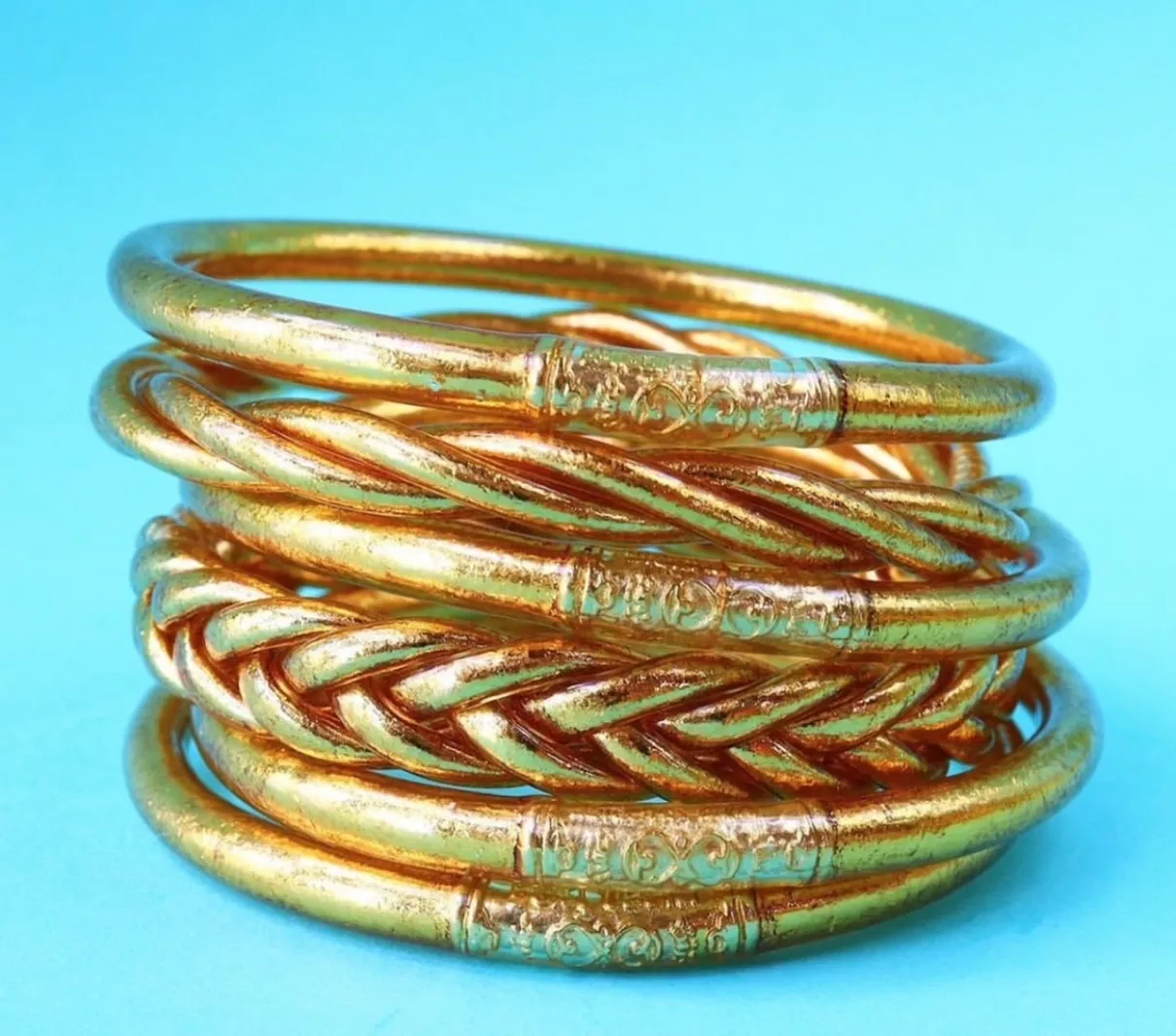 BOUDDHISTE  Jonc doré clair