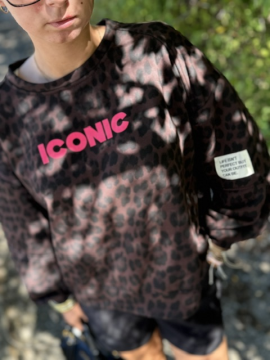 Sweat Léopard Iconic Femme Écritures Fluo | Sud Access