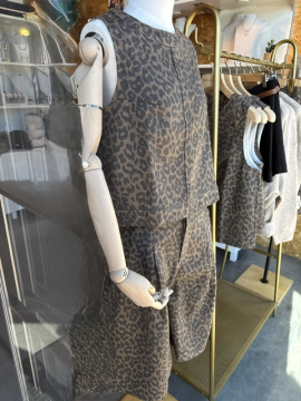 Bermuda Scott Léopard Femme Tendance | Sud Access