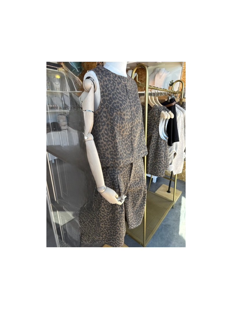 Bermuda Scott Léopard Femme Tendance | Sud Access