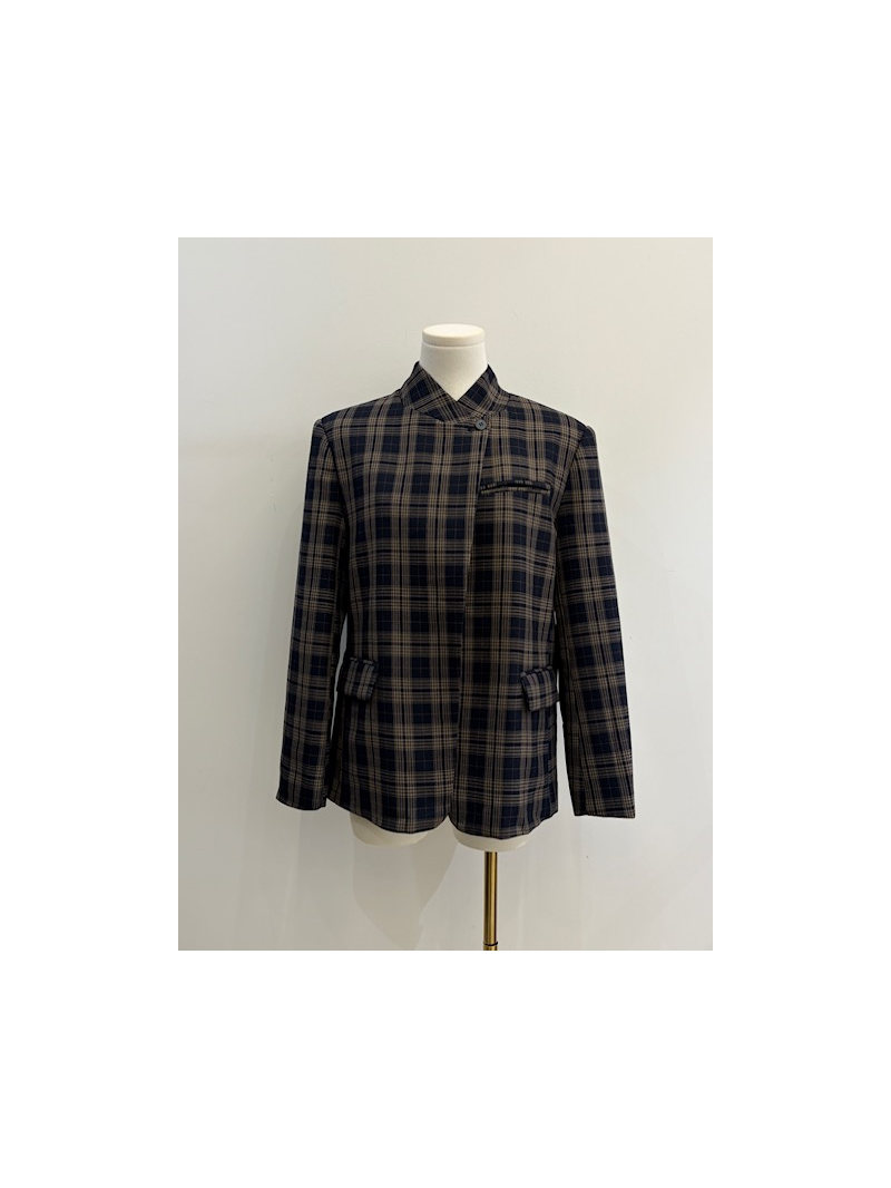 Blazer Gabriel à Carreaux Marine | Sud Access