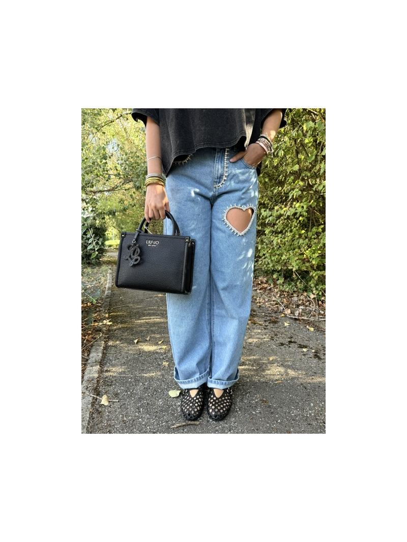 Jean Cœur Femme avec Cœur Strassé sur la Cuisse | Sud Access