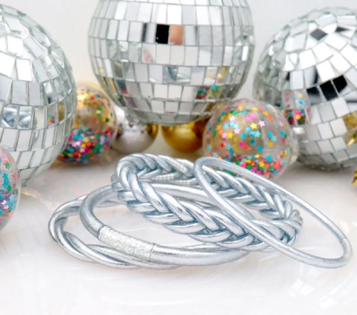 BOUDDHISTE Jonc tressé argent BOUDDHISTE Jonc tressé argent