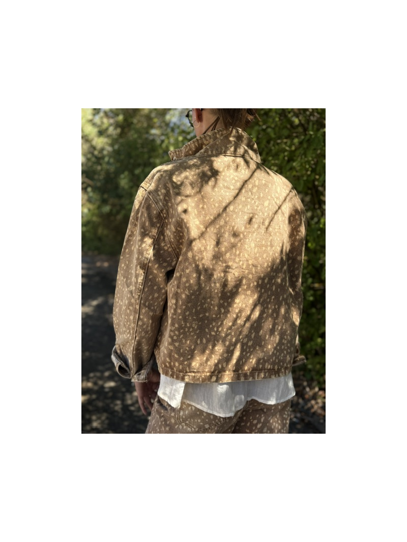 Veste Bambi femme camel imprimée – Sud Access Veste Bambi femme camel imprimée – Sud Access