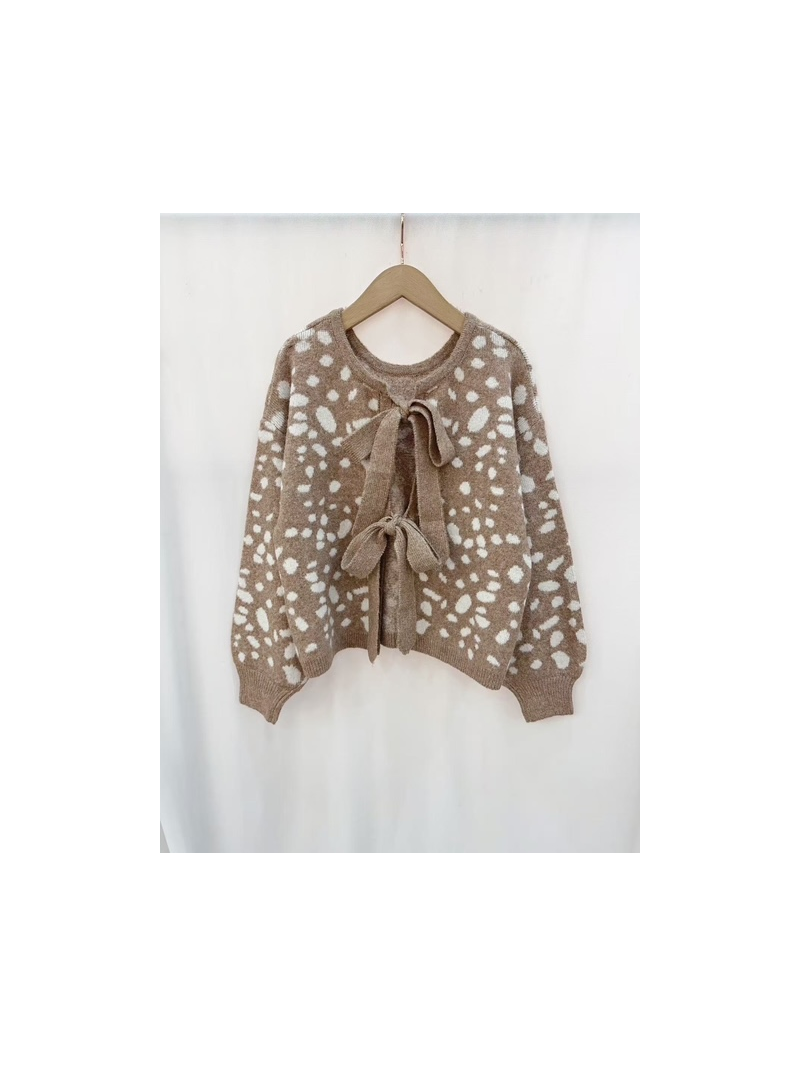 Pull Bambi femme – Motif animalier et nœuds au dos | Sud Access Pull Bambi femme – Motif animalier et nœuds au dos | Sud Access