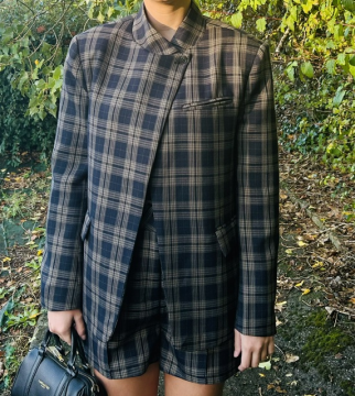 Blazer Gabriel à Carreaux Marine | Sud Access