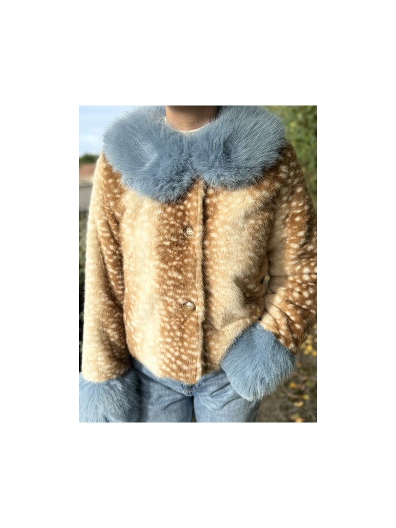 Veste fausse fourrure Bambi Faline femme | Sud Access Veste fausse fourrure Bambi Faline femme | Sud Access