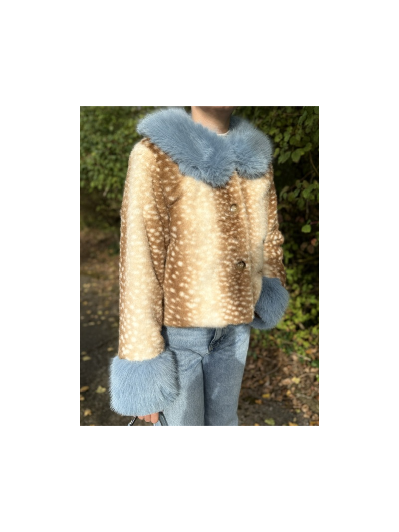 Veste fausse fourrure Bambi Faline femme | Sud Access Veste fausse fourrure Bambi Faline femme | Sud Access