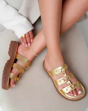 GLADIATOR Mules doré